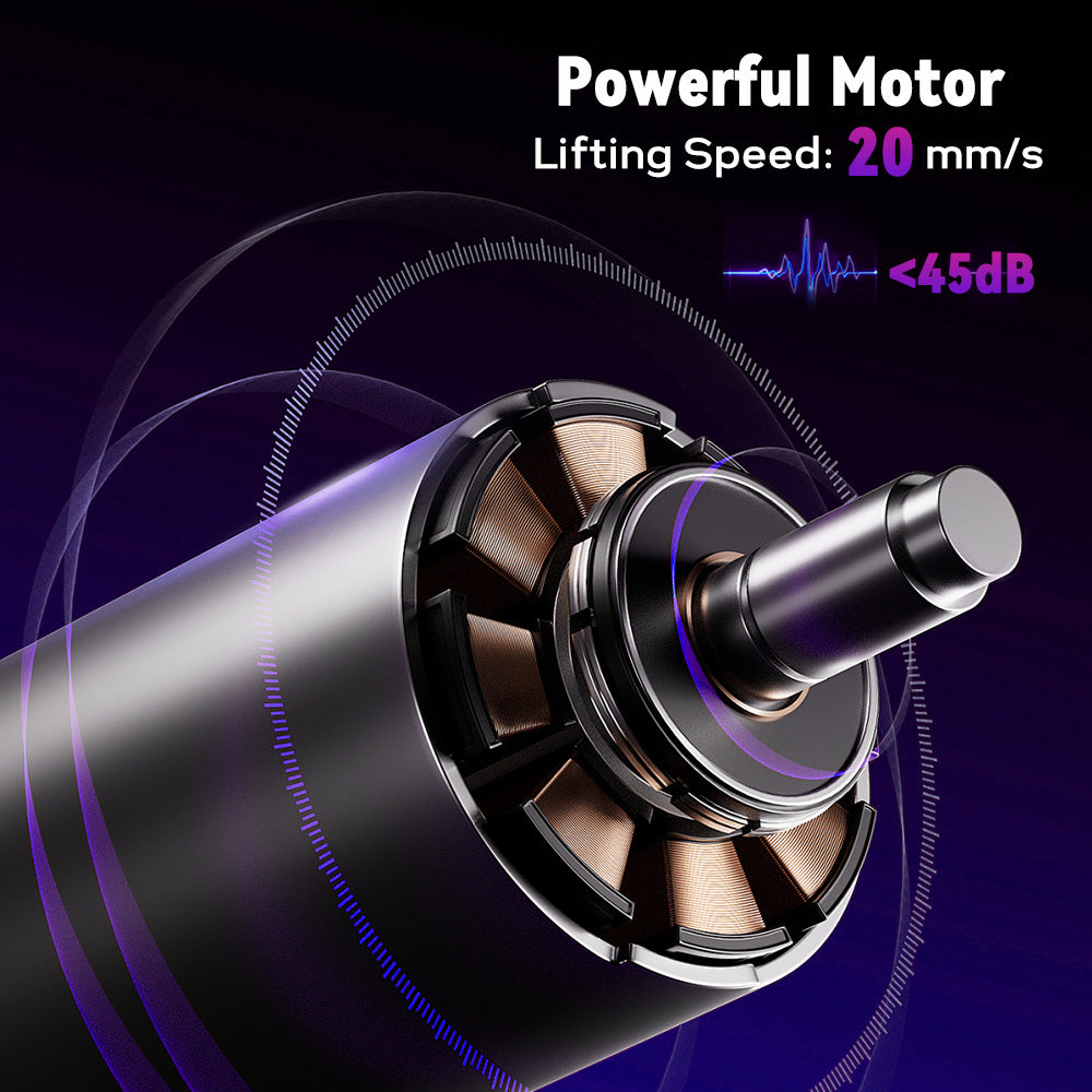 Bureau Électrique Debout Réglable en Hauteur, 120x60cm