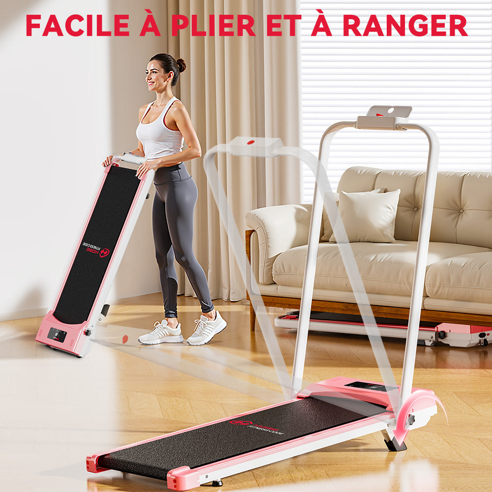 Tapis de Course Pliant C1, Vitesse 1-10KM/H, 5% Inclinaison Manuelle
