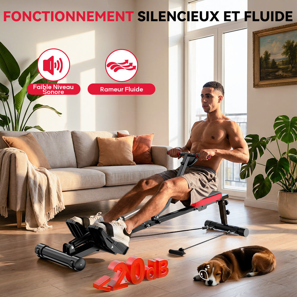 Rameur Hydraulique, Résistance à 12 Niveaux