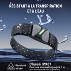 Brassard Cardio-Fréquencemètre, Bluetooth 5.0/ANT+, Étanchéité IP67