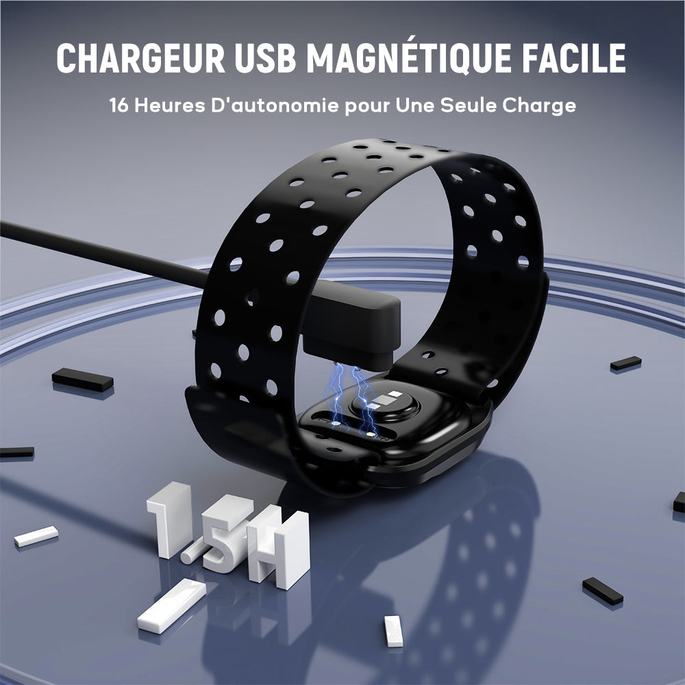 Brassard Cardio-Fréquencemètre, Bluetooth 5.0/ANT+, Étanchéité IP67