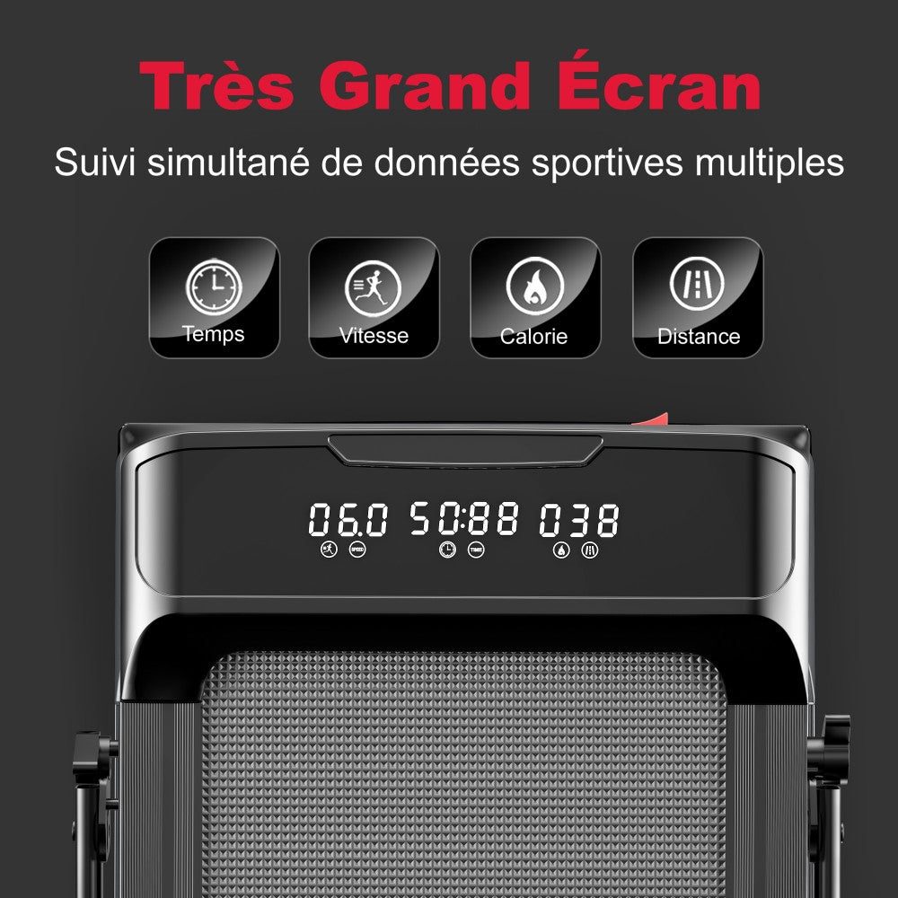 Tapis de Course Pliant Q2 Pro, Vitesse 1-10KM/H