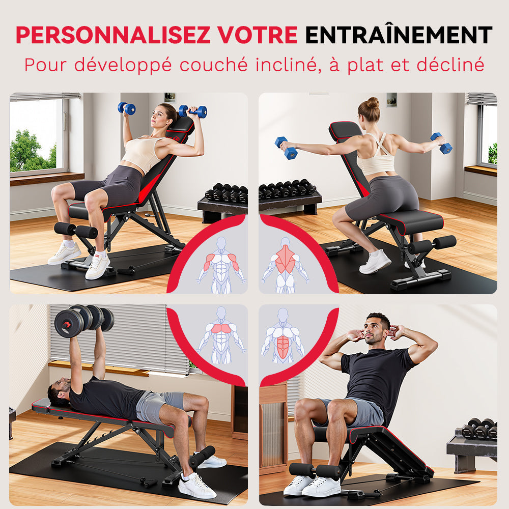 Banc de Musculation Pliable