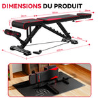 Banc de Musculation Pliable