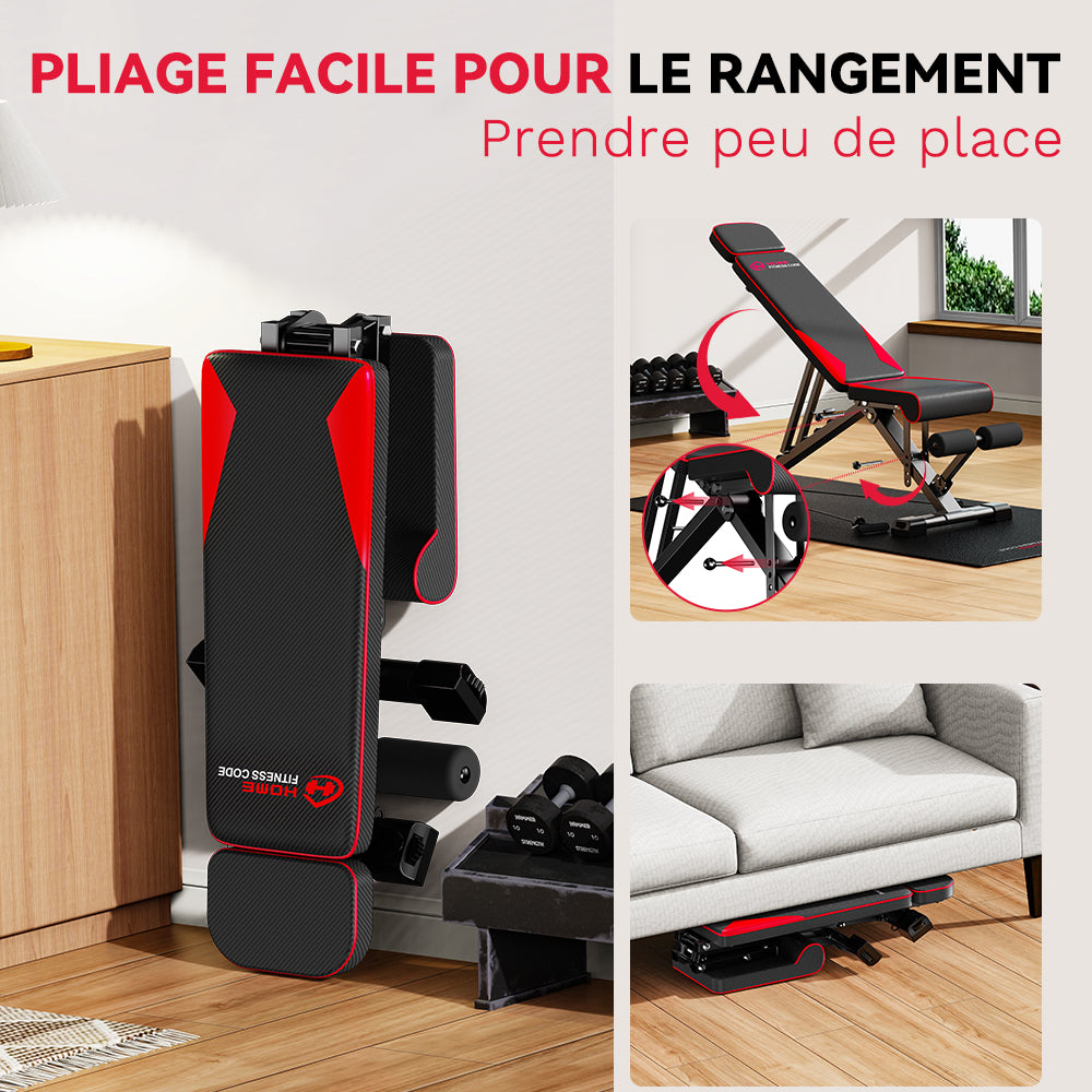 Banc de Musculation Pliable