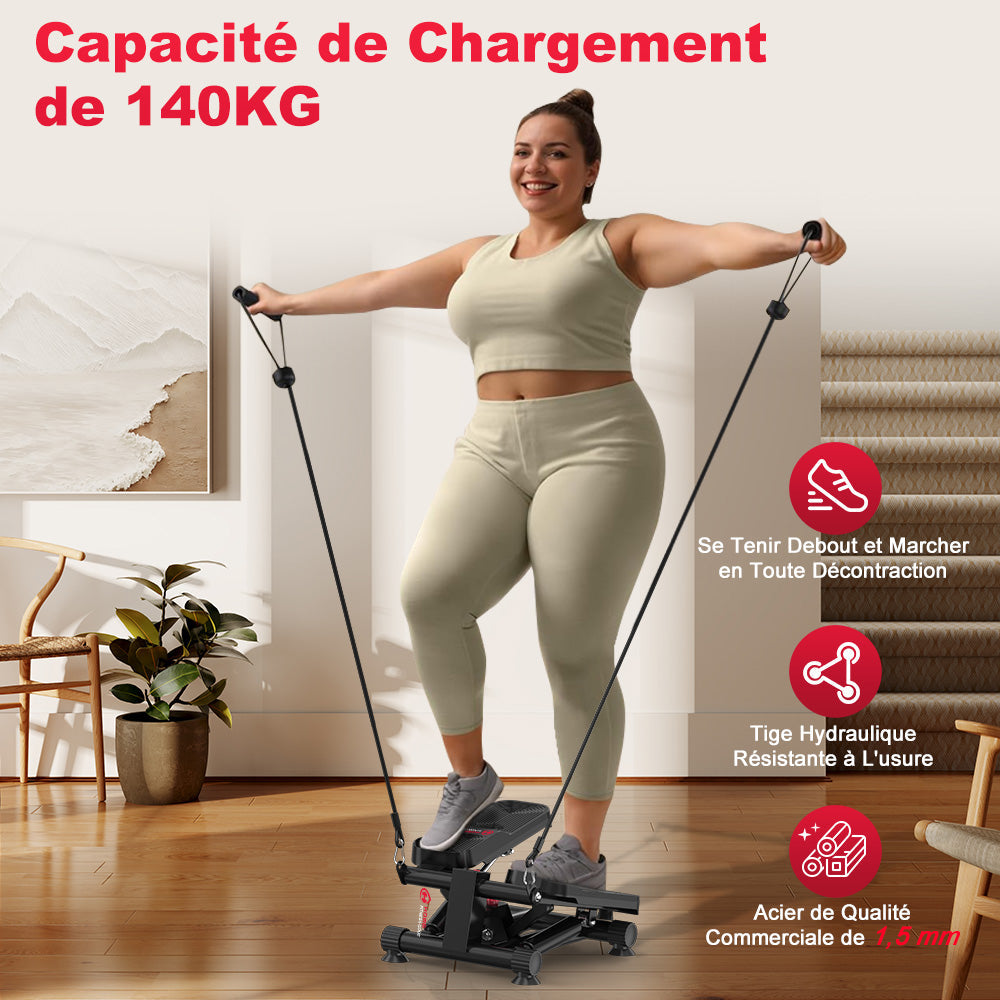 Mini Stepper Hydraulique avec Bandes de Résistance
