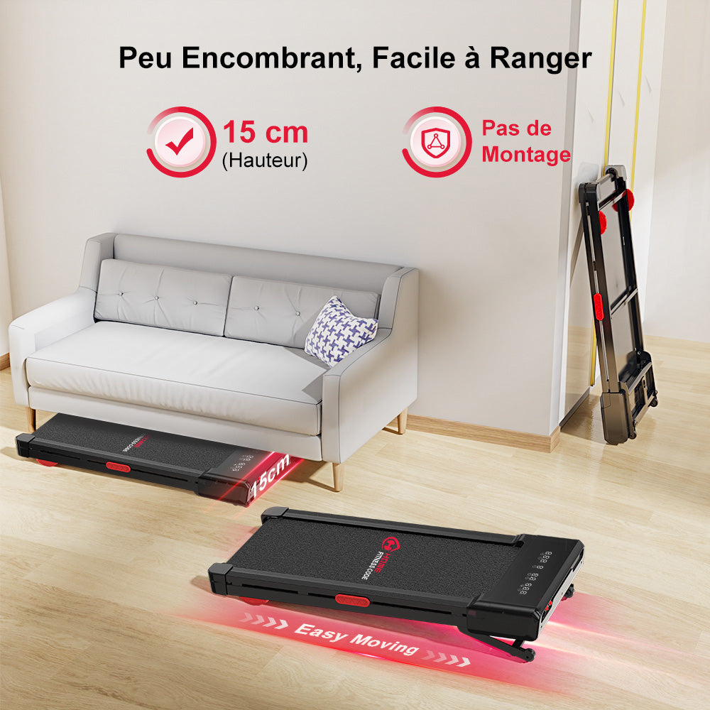 Tapis de Course Y1 avec Inclinaison Automatique de 0 à 12%, Vitesse de 1-10KM/H